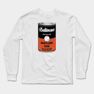 Baltimore Orioles Soup Can Long Sleeve T-Shirt
